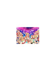 Classic anime girl mouse pad 14x10 inches with Love Live μ's group art, crisp print and sparkly details.