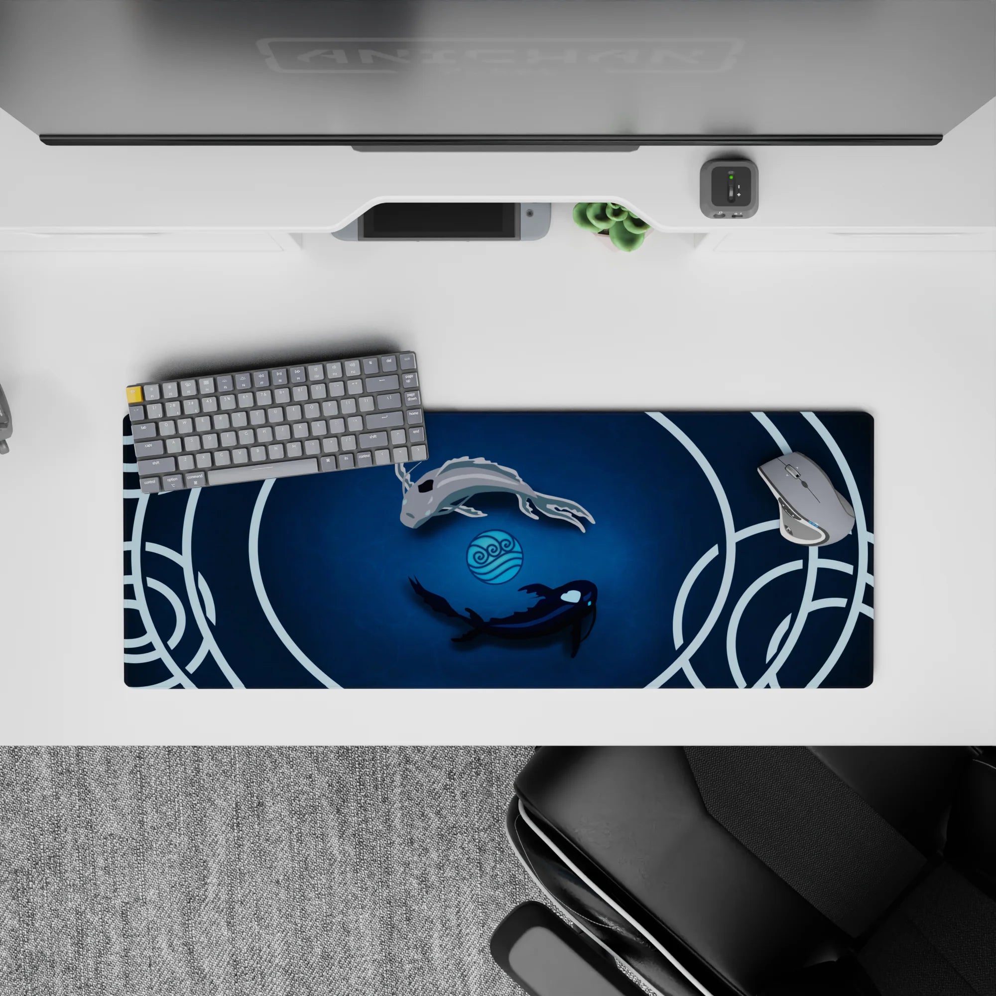 Zen-Japan Deskmat | Mousepad | Deskpad - Koi Serenity - AniChan