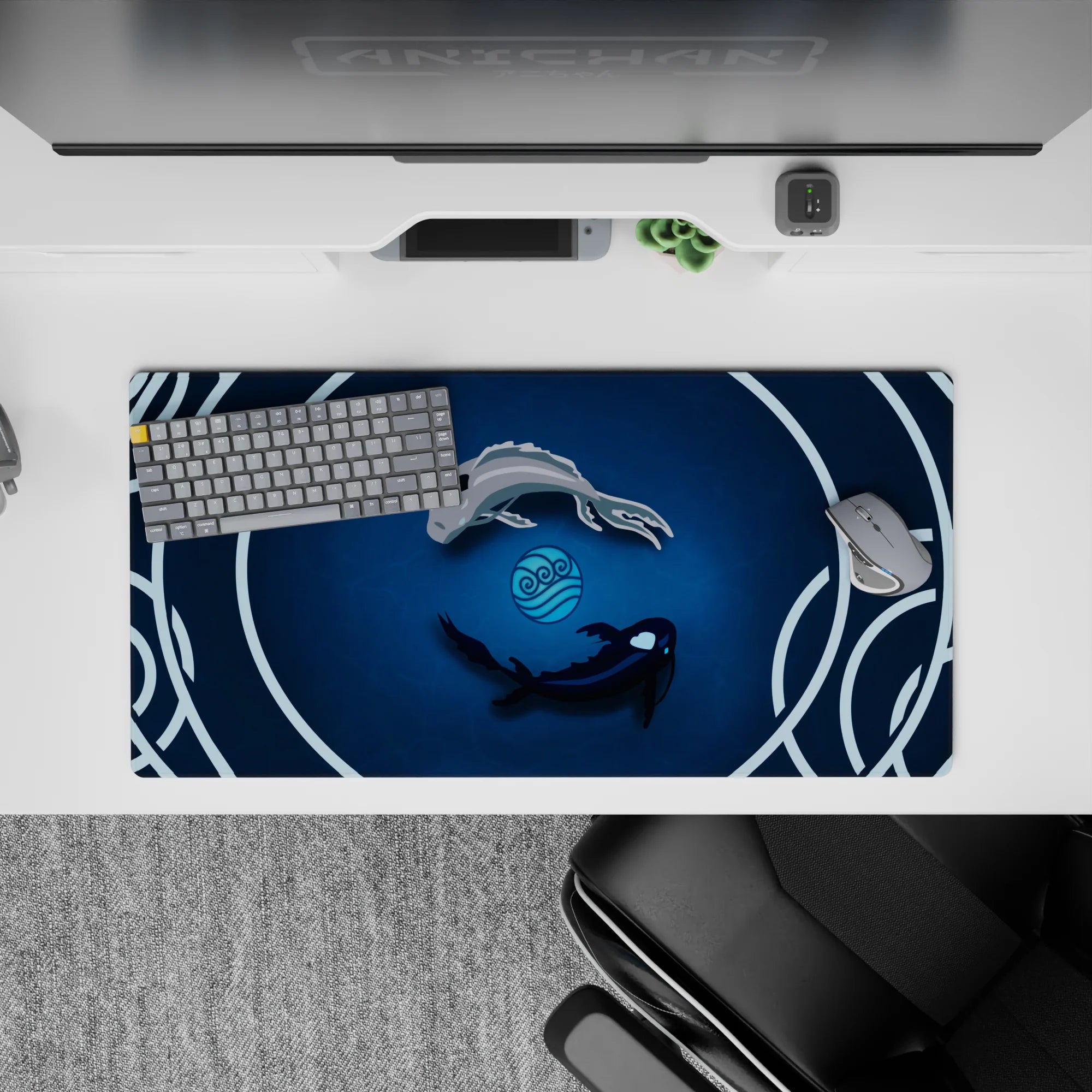 Zen-Japan Deskmat | Mousepad | Deskpad - Koi Serenity - AniChan