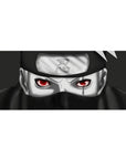 Naruto Kakashi anime desk pad 36x16 inches with Leaf headband detail and crisp scuffs.
