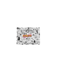 14x10 inches Naruto manga-collage anime mouse pad with crisp black-and-white panels and orange logo.