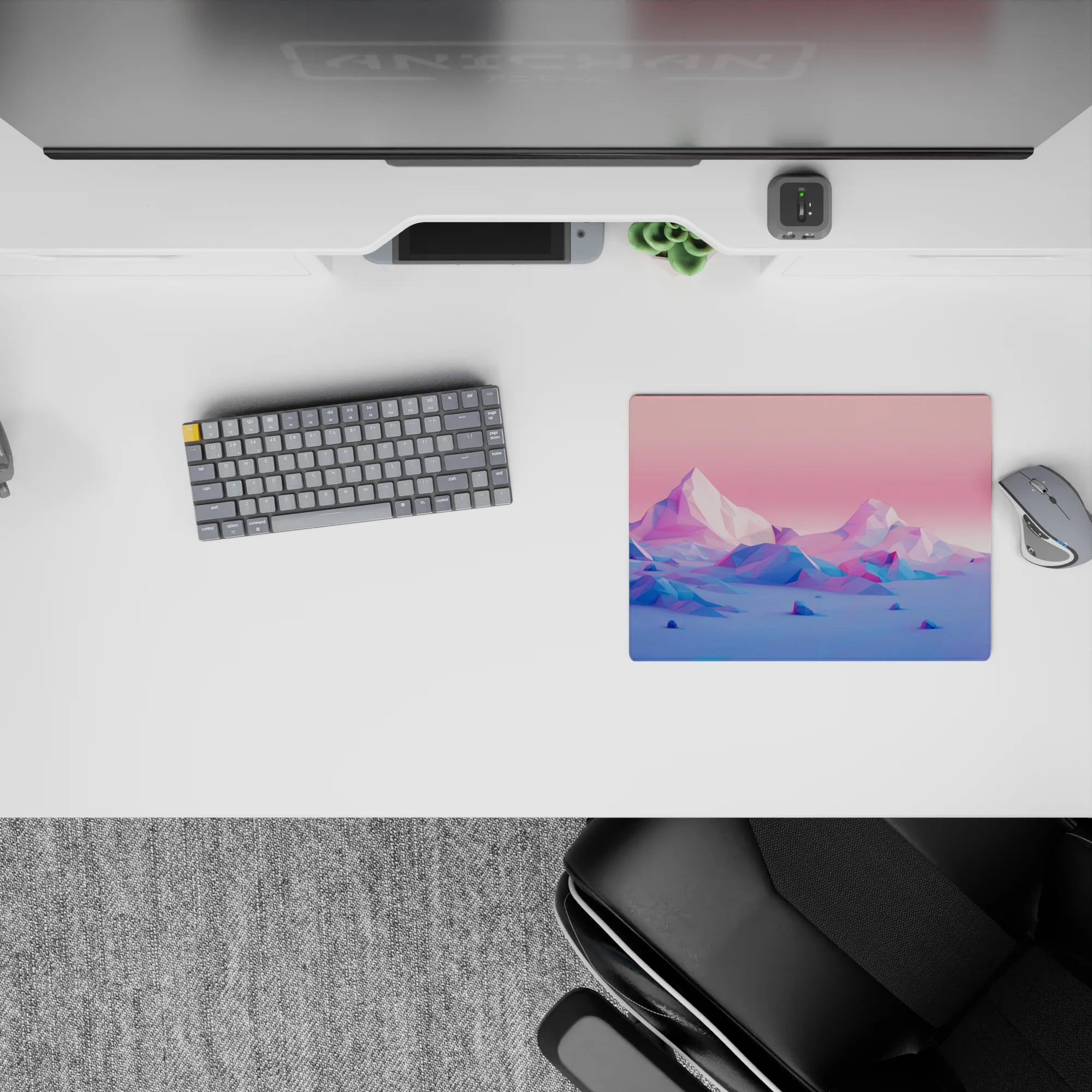 Landscape Deskmat | Mousepad | Deskpad - Prismatic Peaks - AniChan