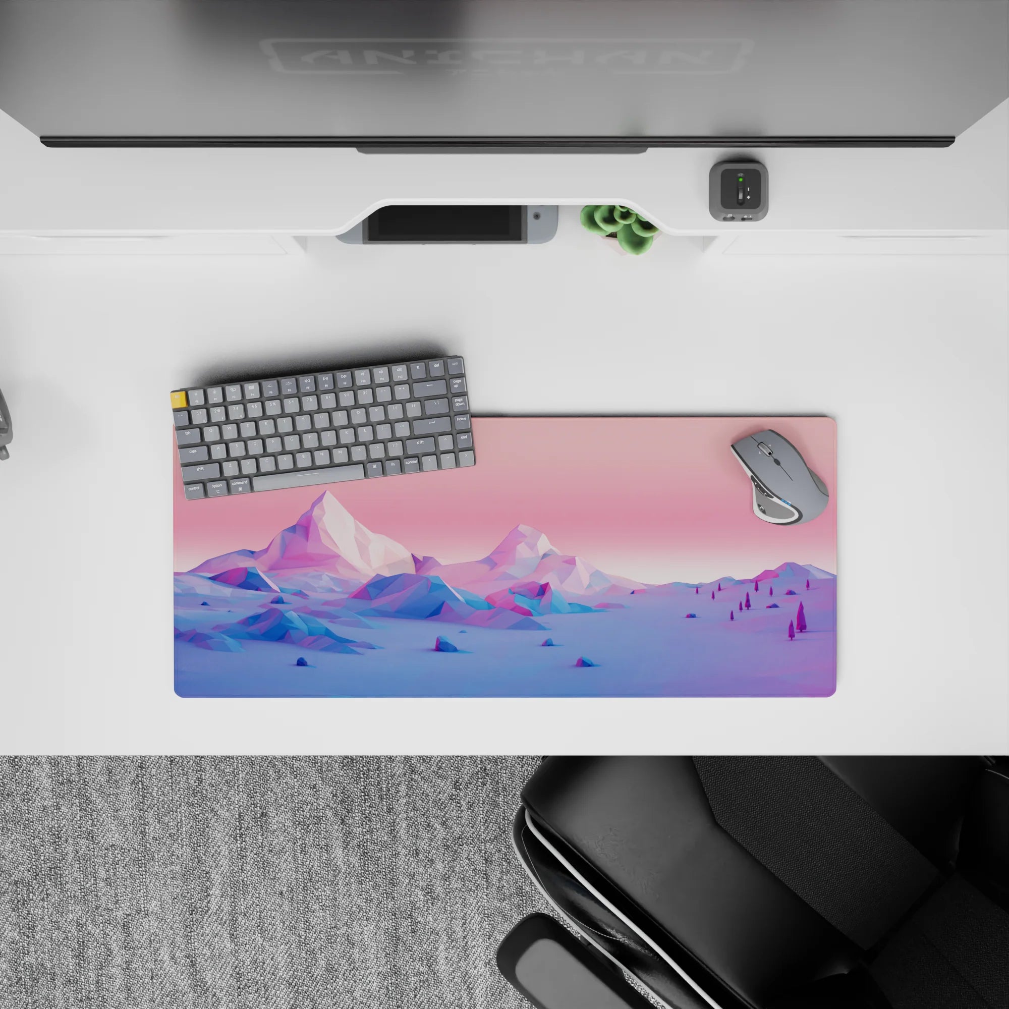 Landscape Deskmat | Mousepad | Deskpad - Prismatic Peaks - AniChan