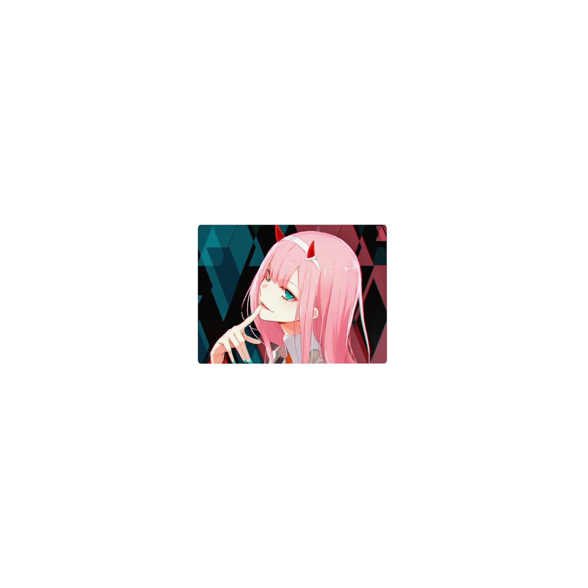 Darling In The Franxx - Anime Mouse Pad and Desk Pad - Zero Two Cyber Glitch - AniChan