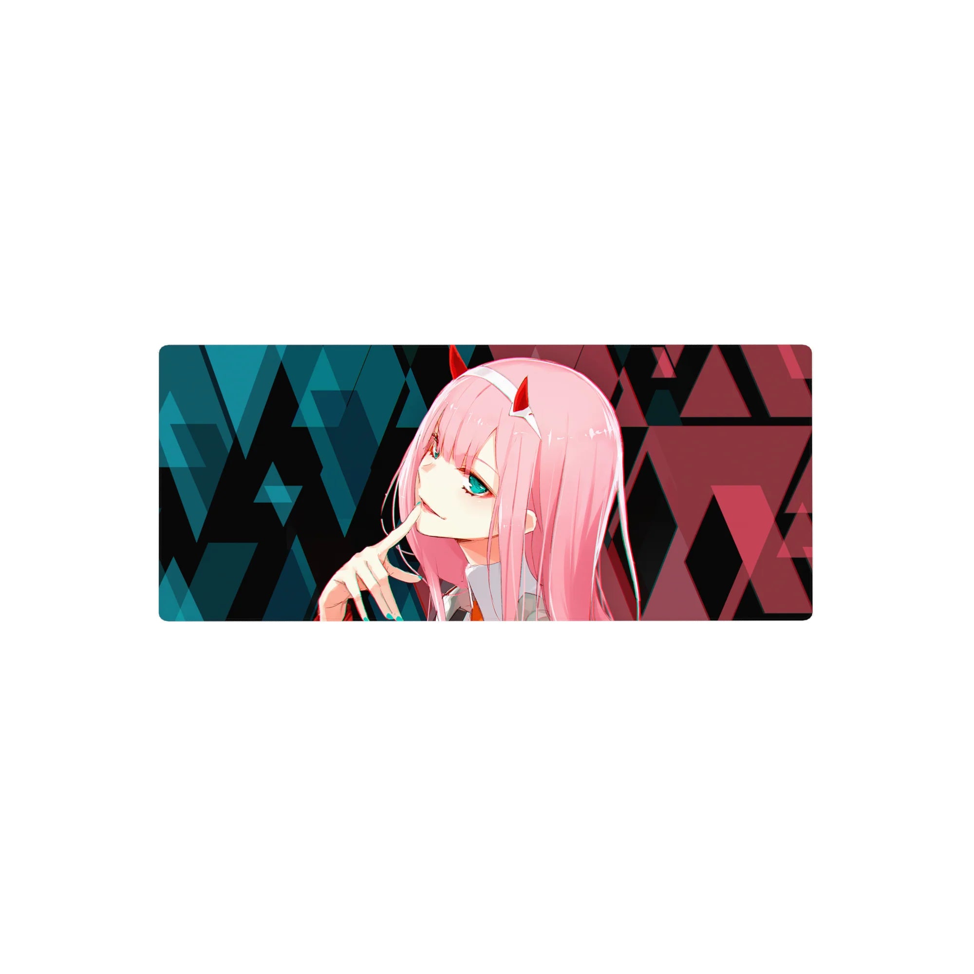 Darling In The Franxx - Anime Mouse Pad and Desk Pad - Zero Two Cyber Glitch - AniChan