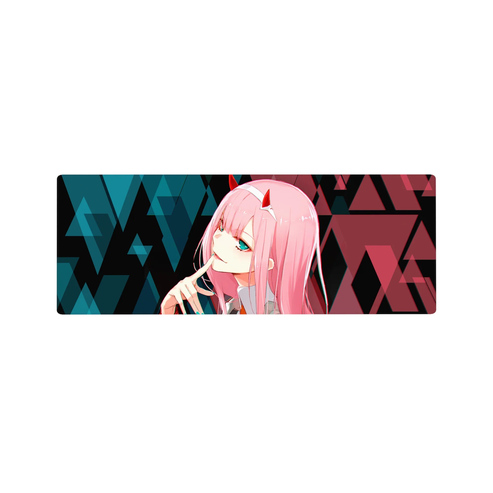 Darling In The Franxx - Anime Mouse Pad and Desk Pad - Zero Two Cyber Glitch - AniChan