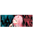 Darling In The Franxx - Anime Mouse Pad and Desk Pad - Zero Two Cyber Glitch - AniChan