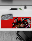 Persona 5 mouse pad, 32x12 inches, showcasing the Phantom Thieves in bold comic style with Joker leading the charge.