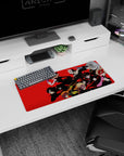 Persona 5 anime mouse pad, 28x12 inches, featuring Phantom Thieves in dynamic poses and bold comic style with Joker leading.