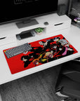 Persona 5 mouse pad 32x16 inches featuring the Phantom Thieves in dynamic comic-book style with Joker leading the charge.