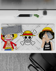 One Piece Deskmat | Mousepad | Deskpad - Straw Hat Duo Icon - AniChan