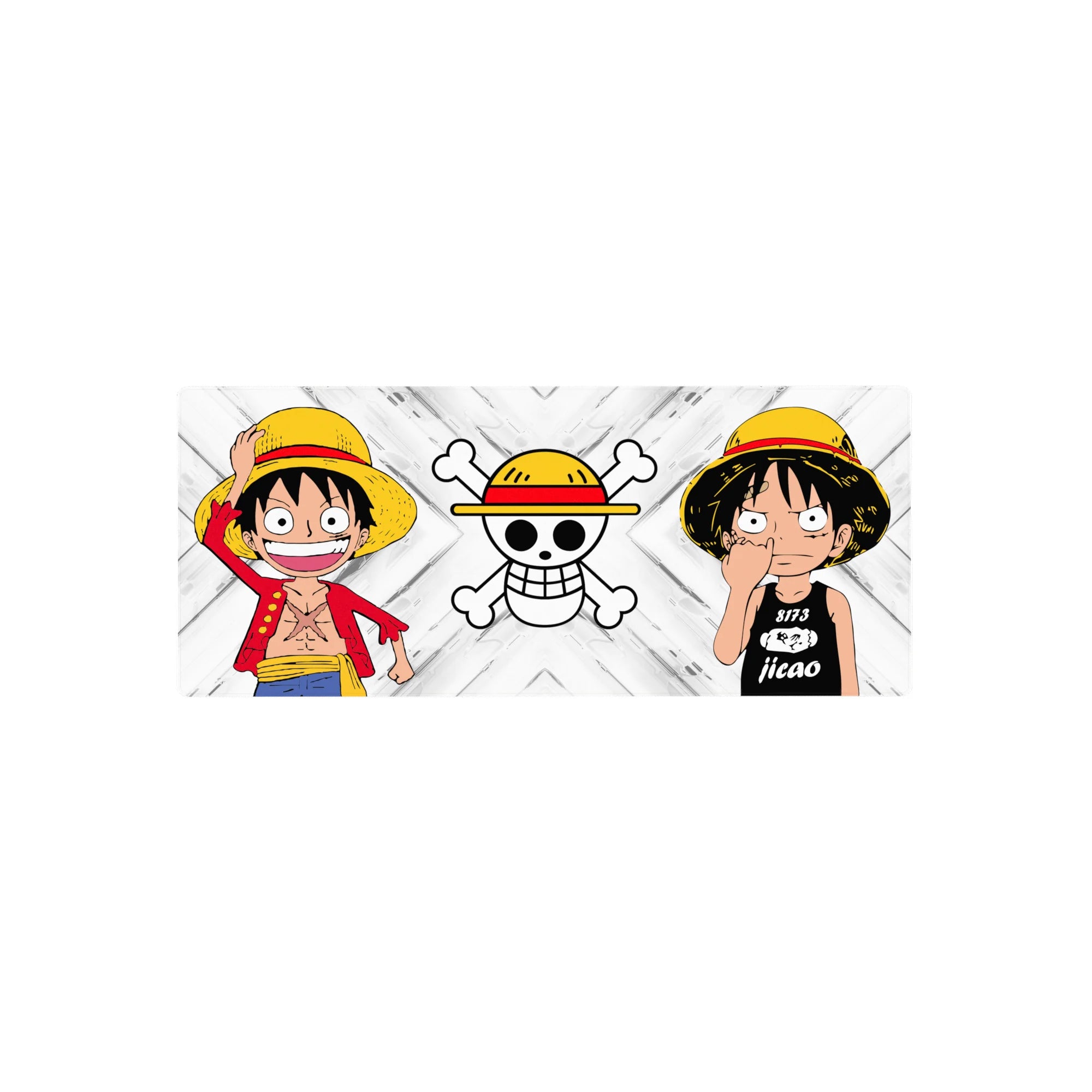 One Piece Deskmat | Mousepad | Deskpad - Straw Hat Duo Icon - AniChan