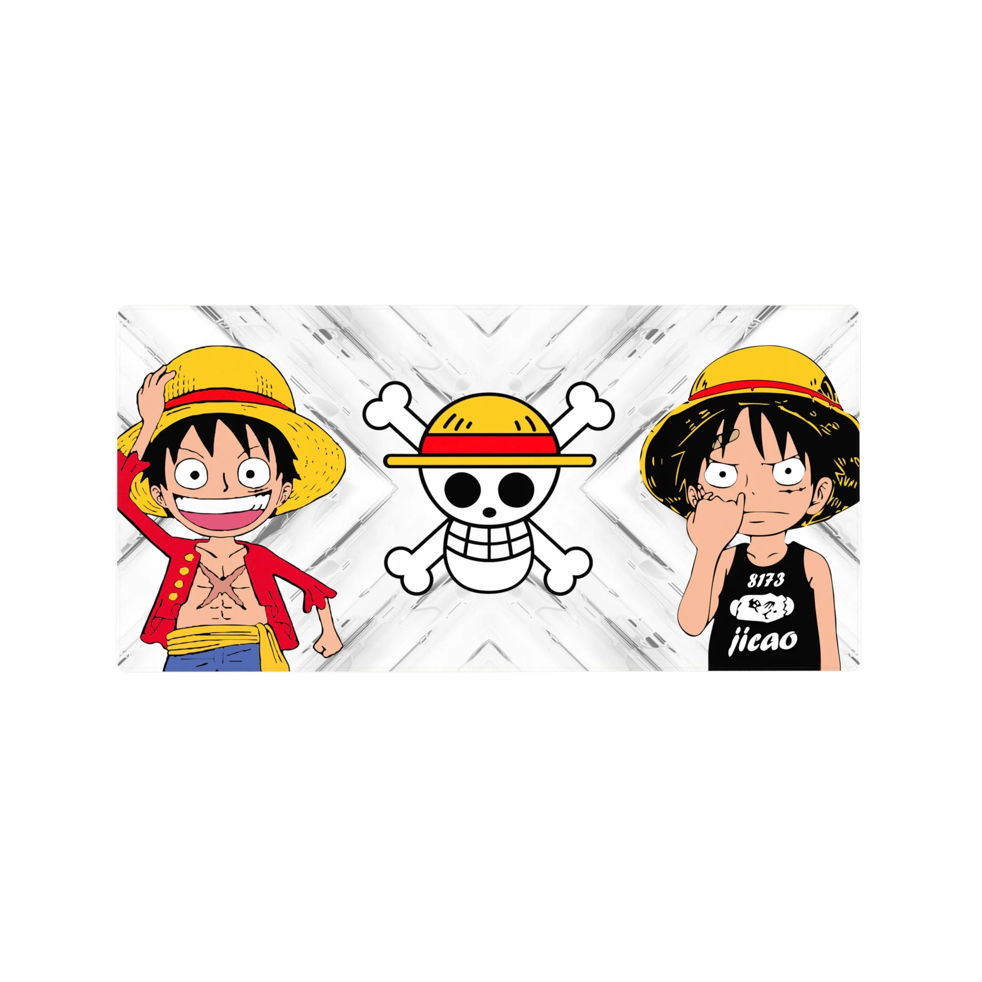 One Piece Deskmat | Mousepad | Deskpad - Straw Hat Duo Icon - AniChan