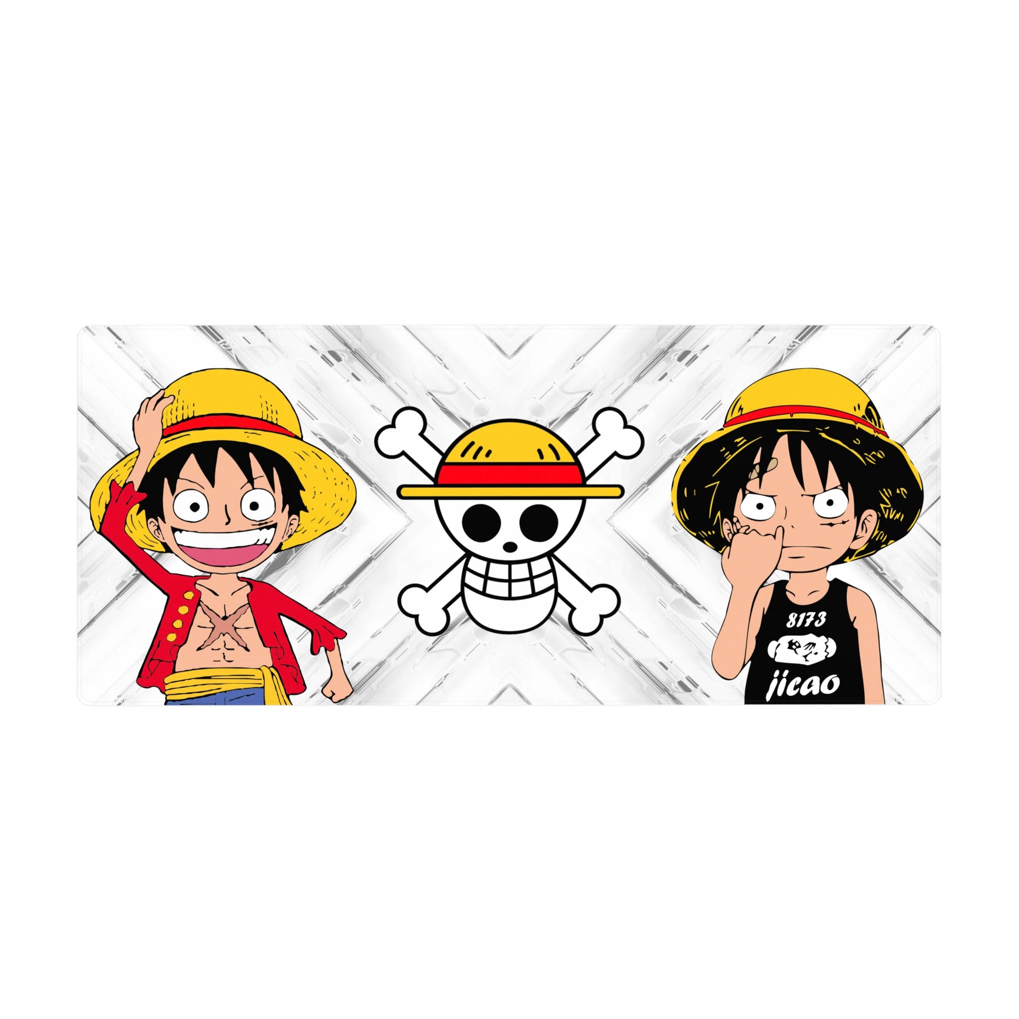 One Piece Deskmat | Mousepad | Deskpad - Straw Hat Duo Icon - AniChan