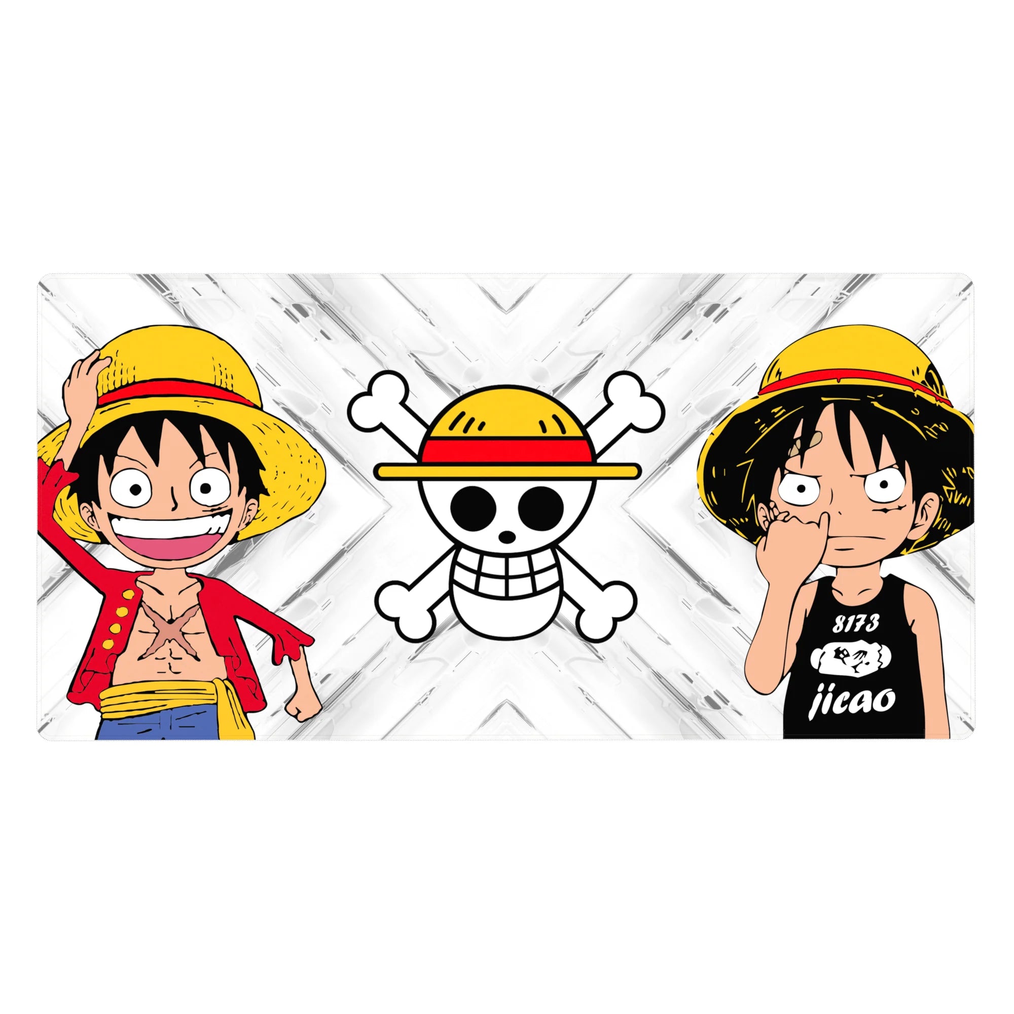 One Piece Deskmat | Mousepad | Deskpad - Straw Hat Duo Icon - AniChan