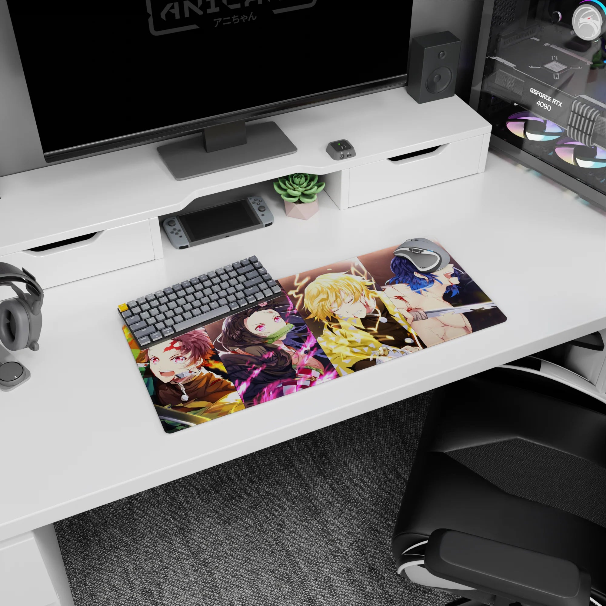 Demon Slayer Deskmat | Mousepad | Deskpad - Heroes in Battle - AniChan