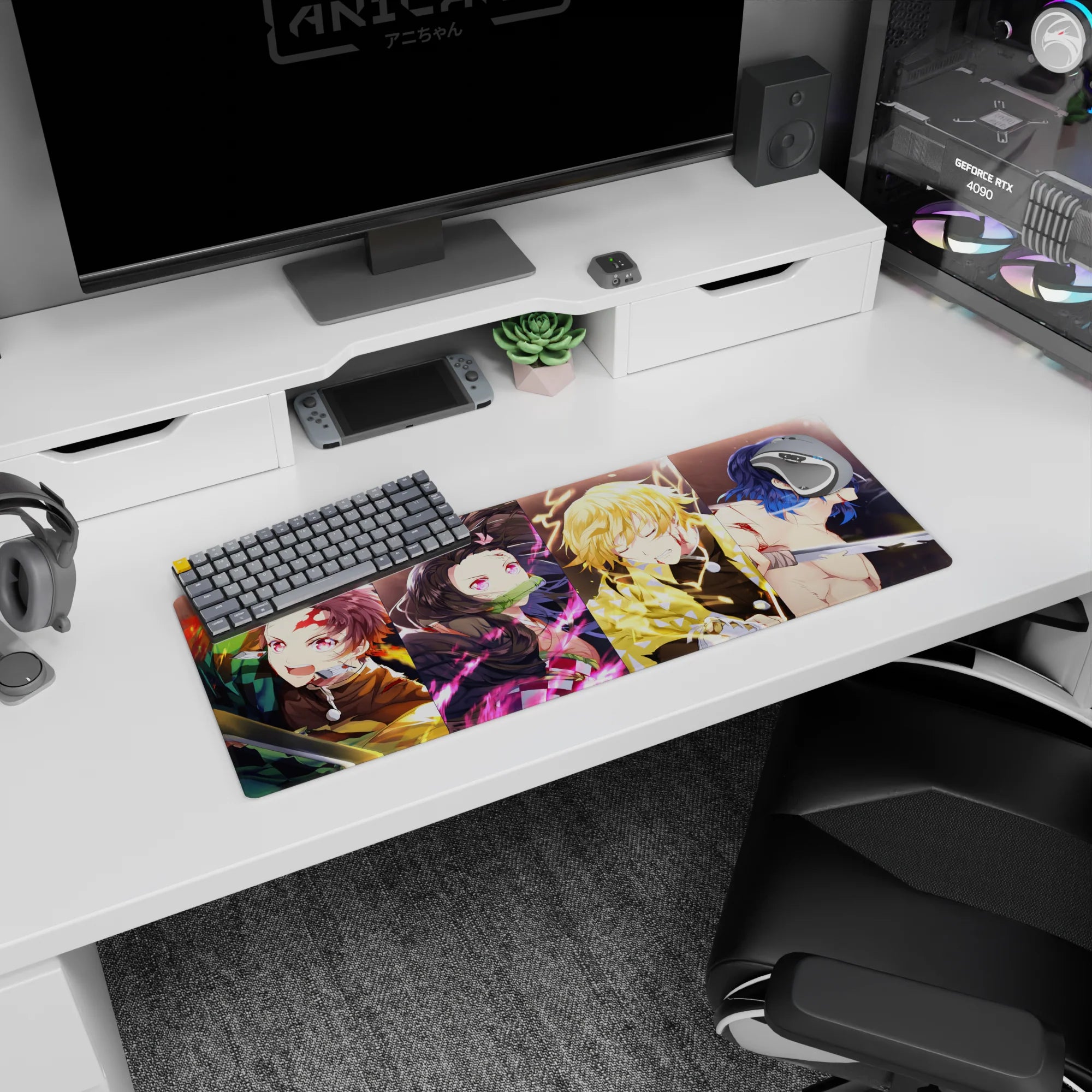 Demon Slayer Deskmat | Mousepad | Deskpad - Heroes in Battle - AniChan