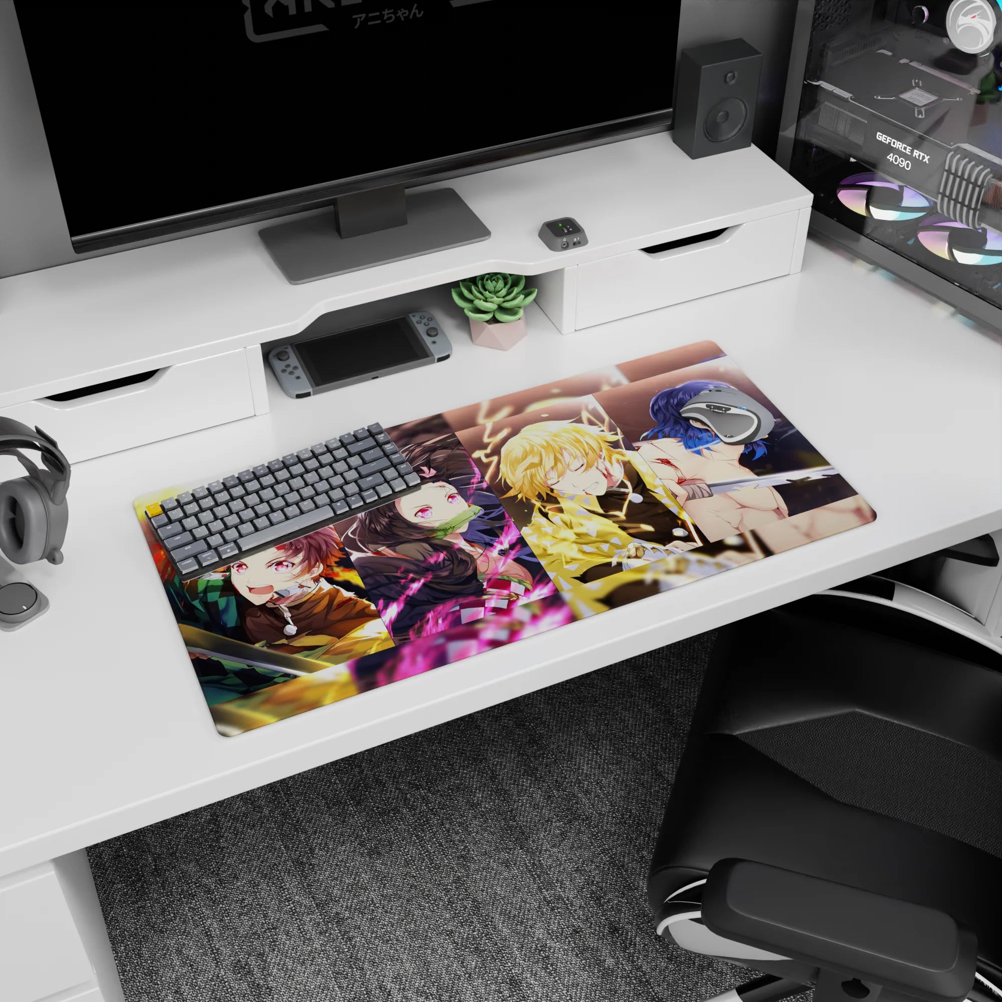 Demon Slayer Deskmat | Mousepad | Deskpad - Heroes in Battle - AniChan