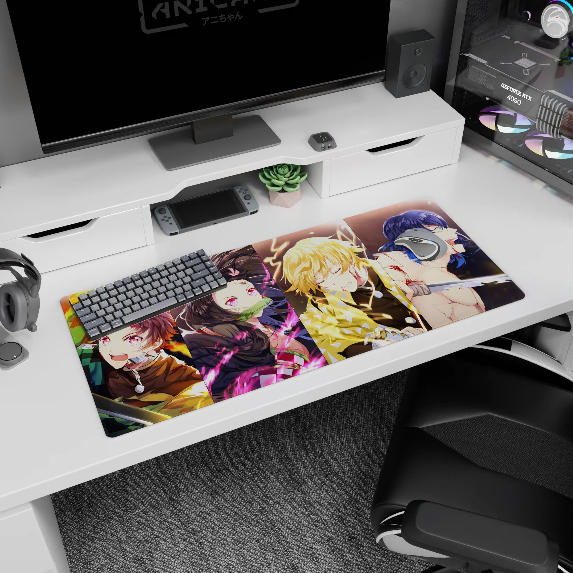 Demon Slayer Deskmat | Mousepad | Deskpad - Heroes in Battle - AniChan