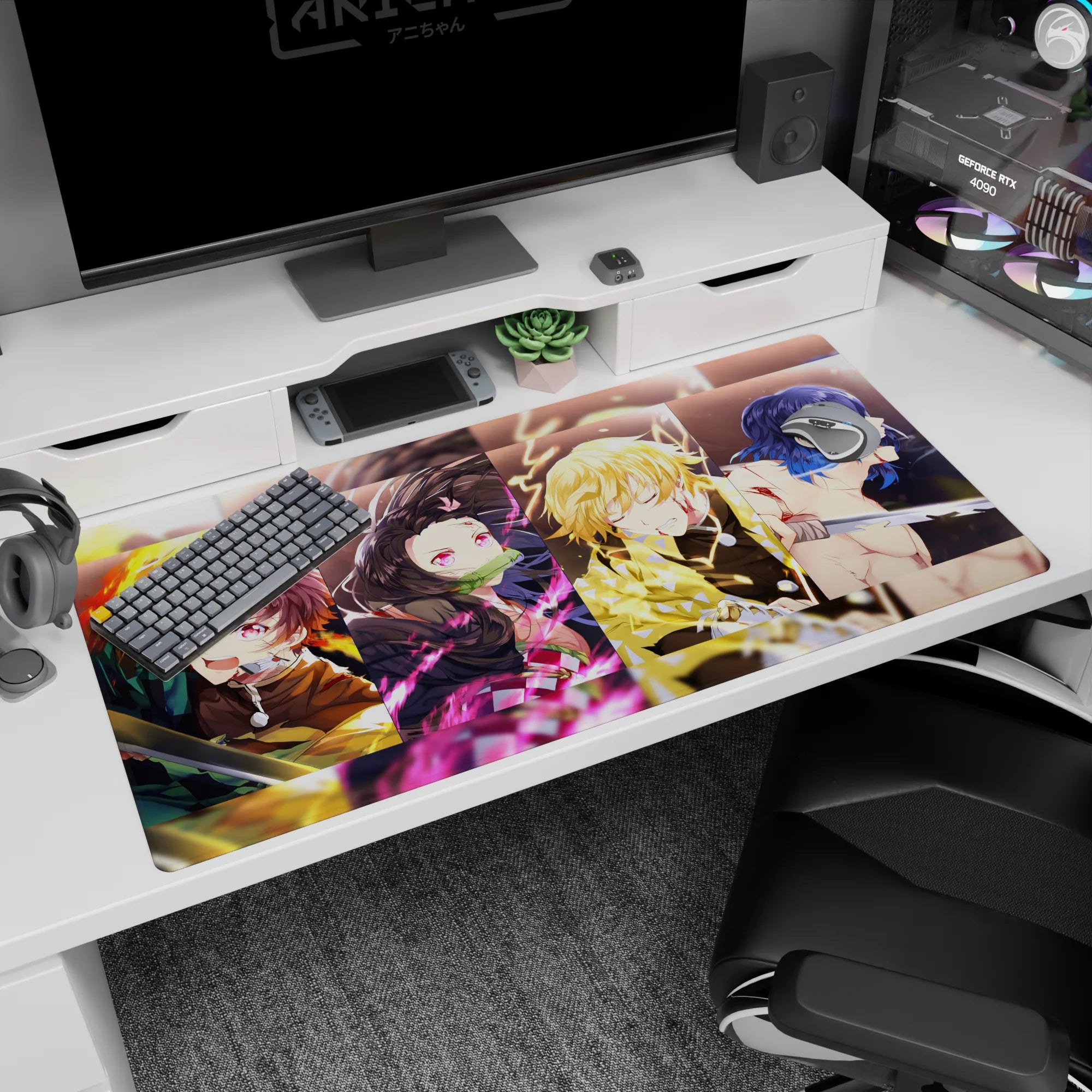 Demon Slayer Deskmat | Mousepad | Deskpad - Heroes in Battle - AniChan