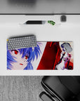 Evangelion - Anime Mouse Pad and Desk Pad - Crimson Serenity - AniChan