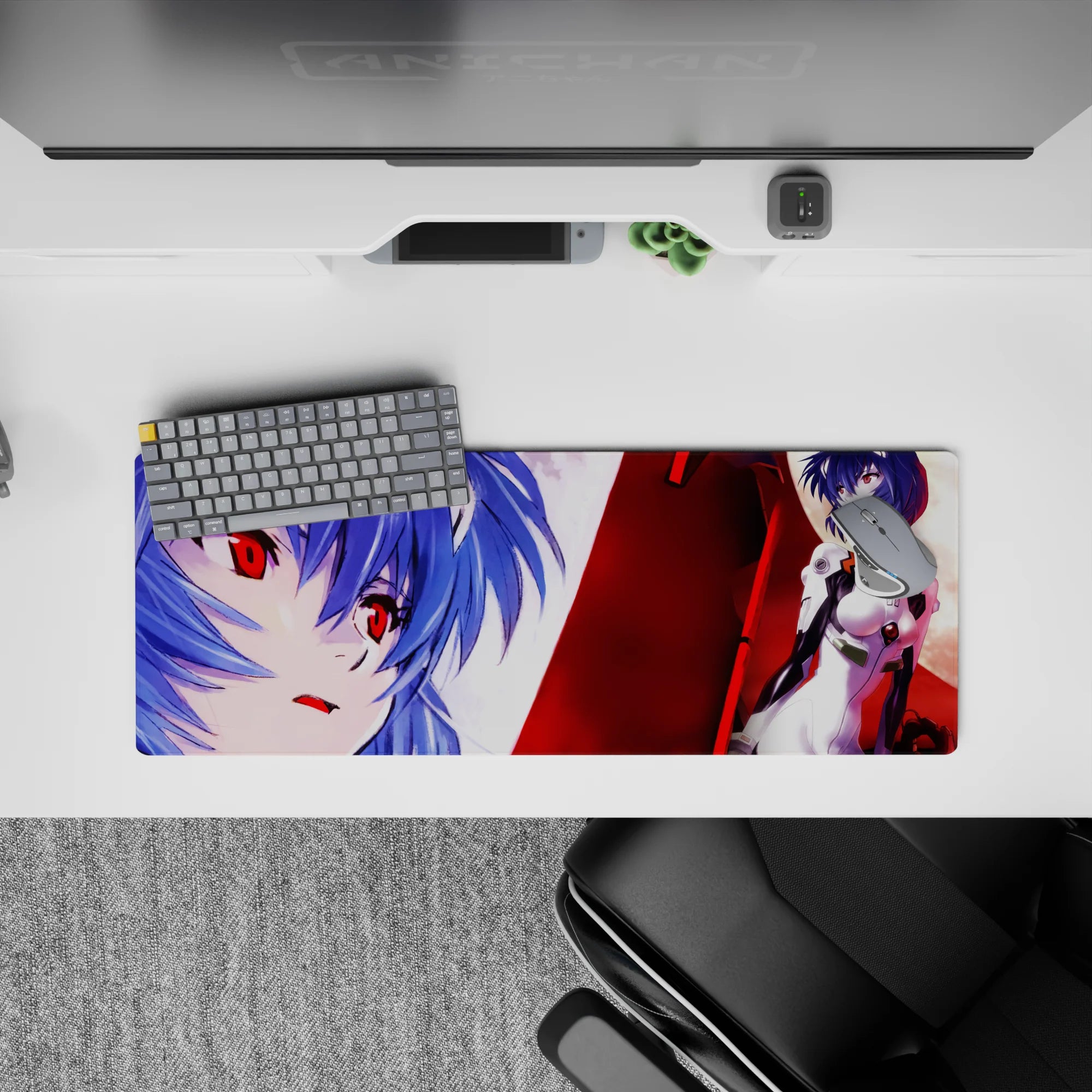 Evangelion - Anime Mouse Pad and Desk Pad - Crimson Serenity - AniChan