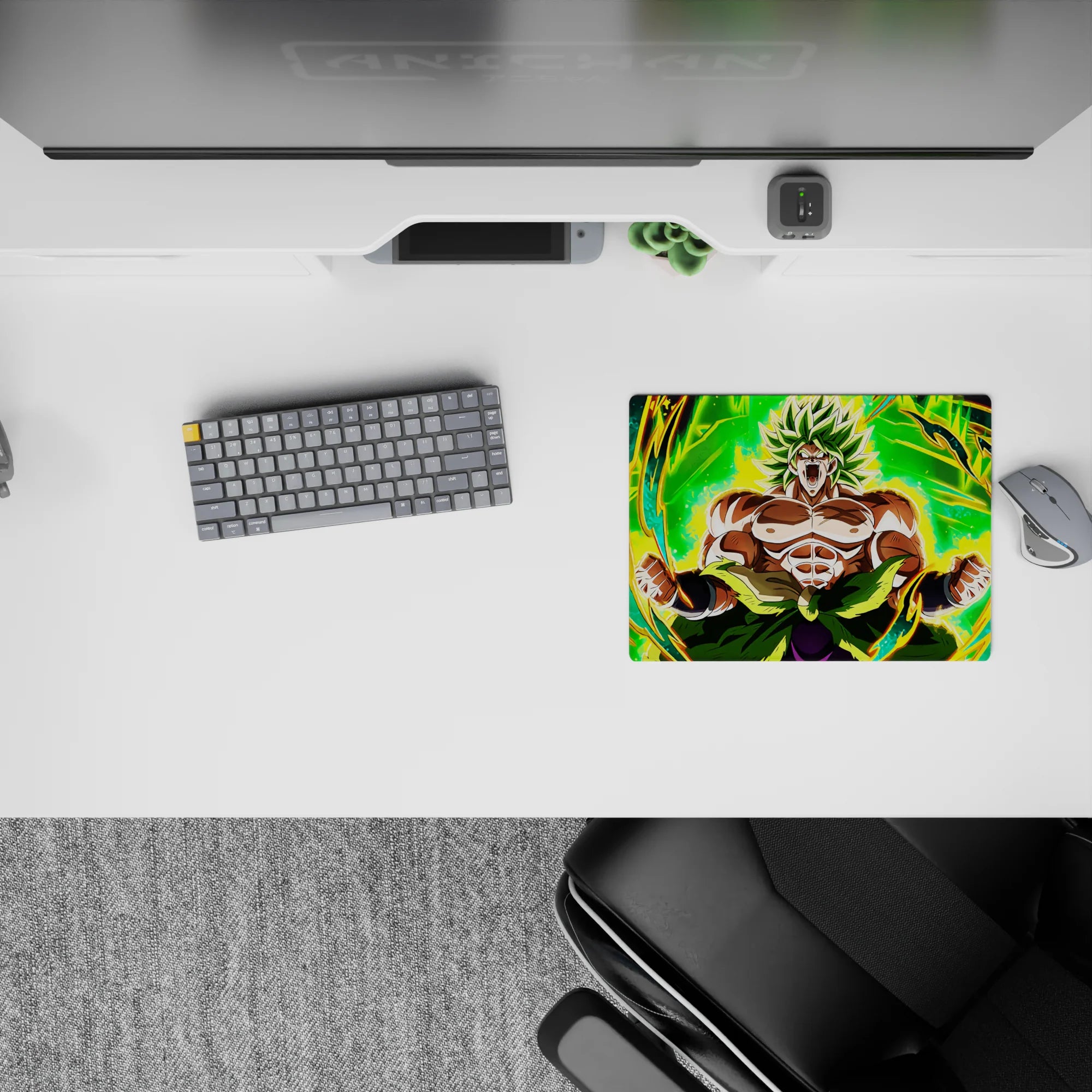 Dragon Ball Deskmat | Mousepad | Deskpad - Legendary Saiyan Fury - AniChan