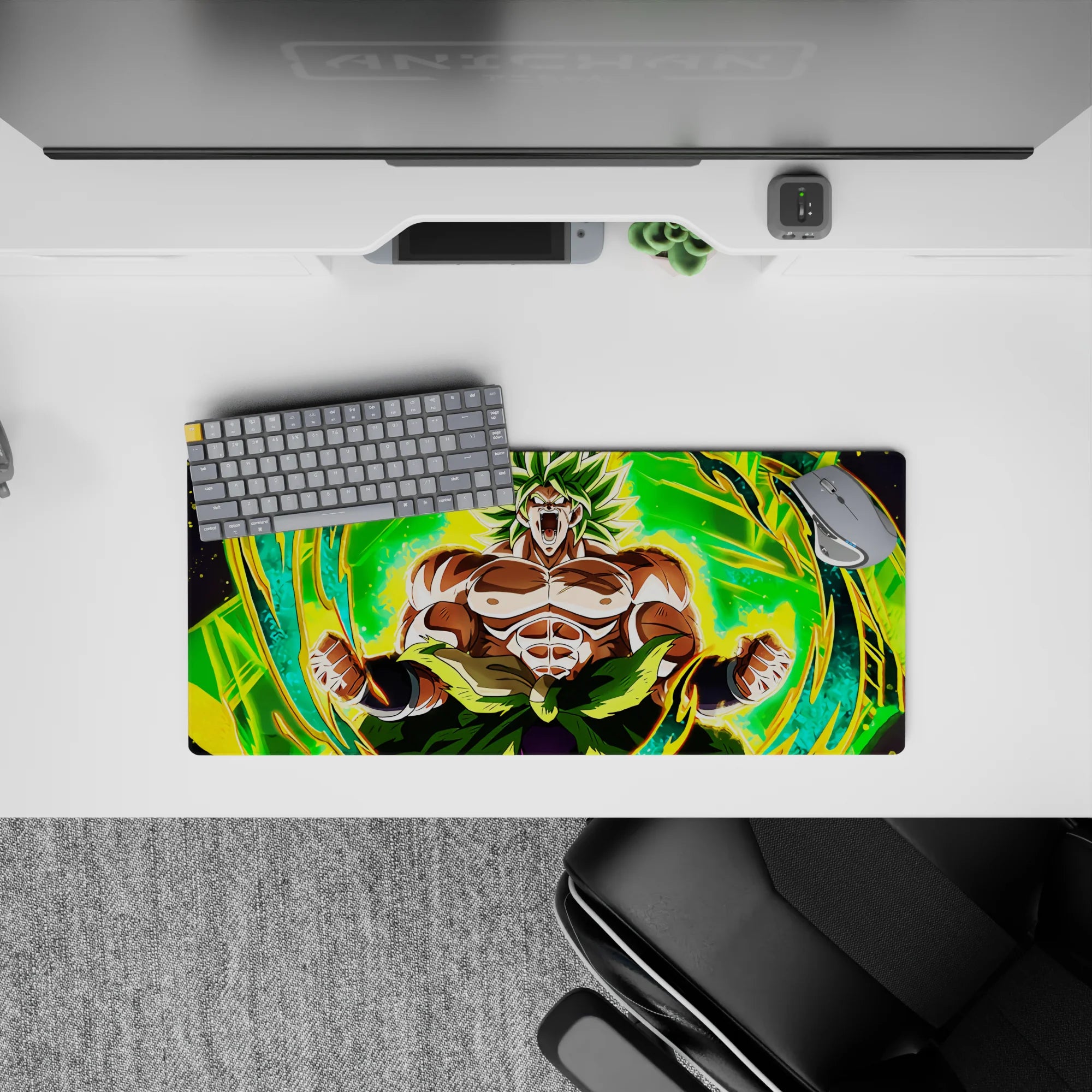 Dragon Ball Deskmat | Mousepad | Deskpad - Legendary Saiyan Fury - AniChan