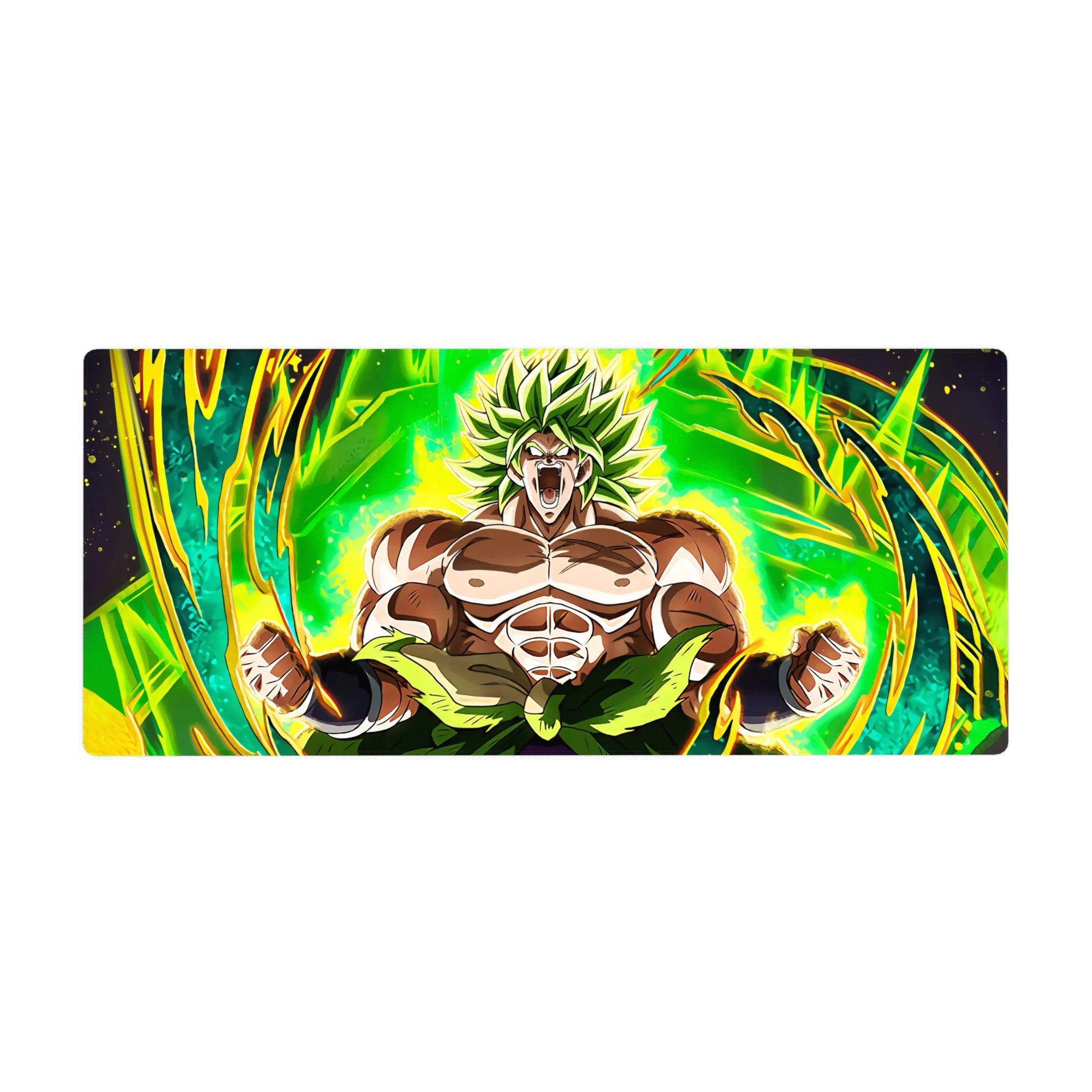 Dragon Ball Deskmat | Mousepad | Deskpad - Legendary Saiyan Fury - AniChan