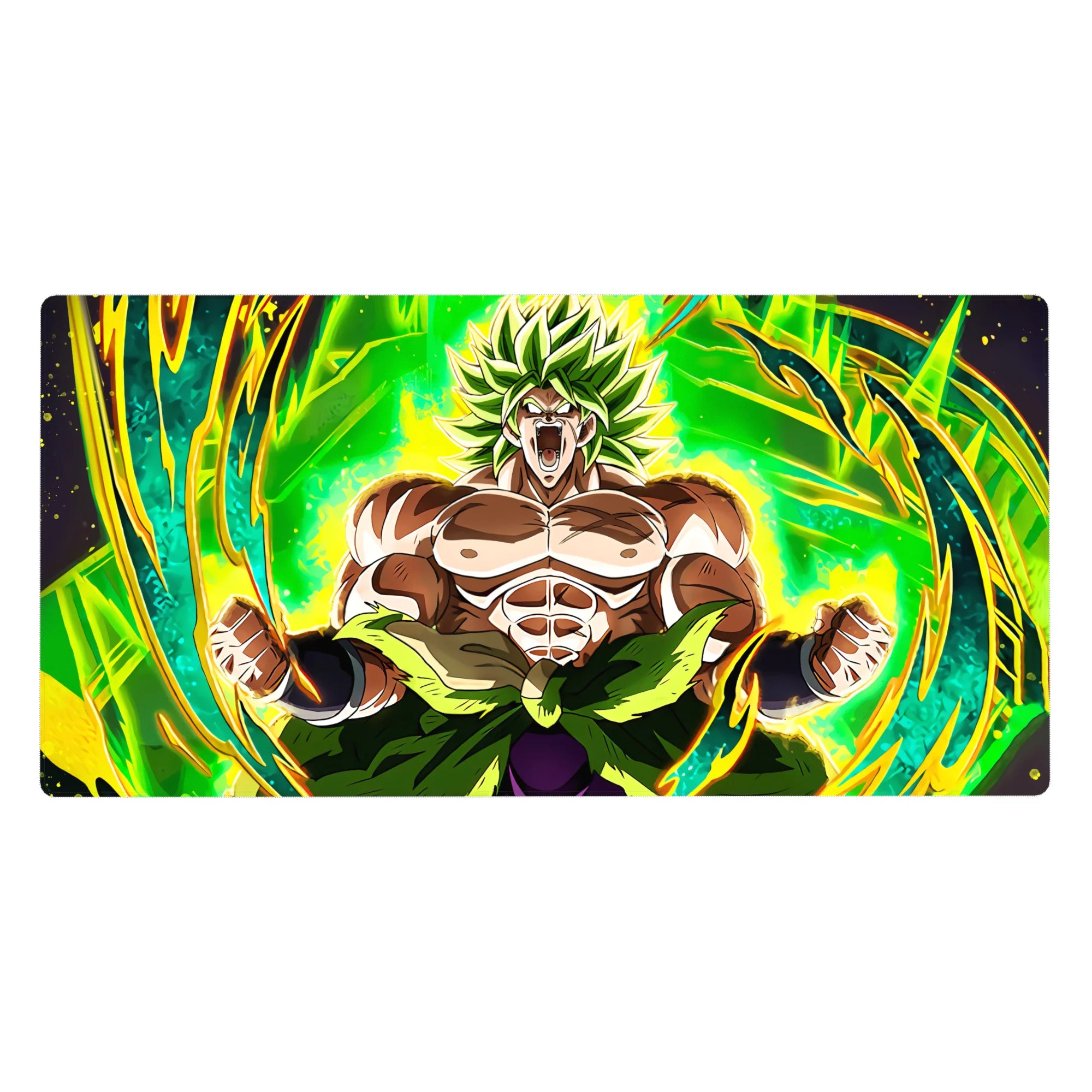 Dragon Ball Deskmat | Mousepad | Deskpad - Legendary Saiyan Fury - AniChan