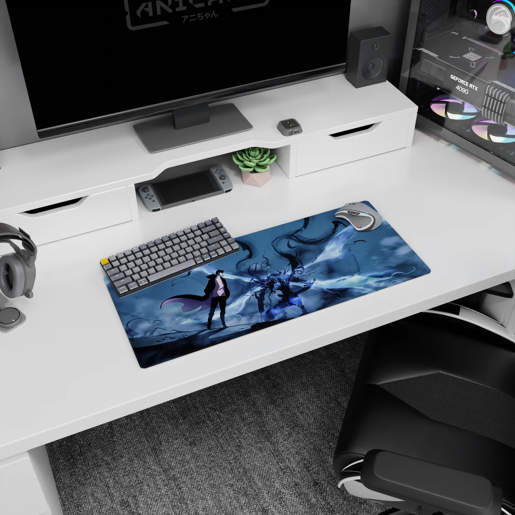 Solo Leveling Deskmat | Mousepad | Deskpad - Duel of Auras