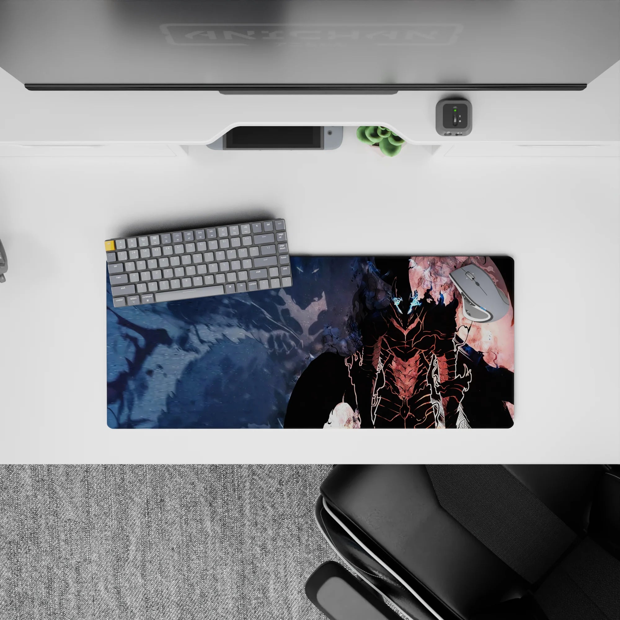 Solo Leveling Deskmat | Mousepad | Deskpad - Shadowed Warrior Essence