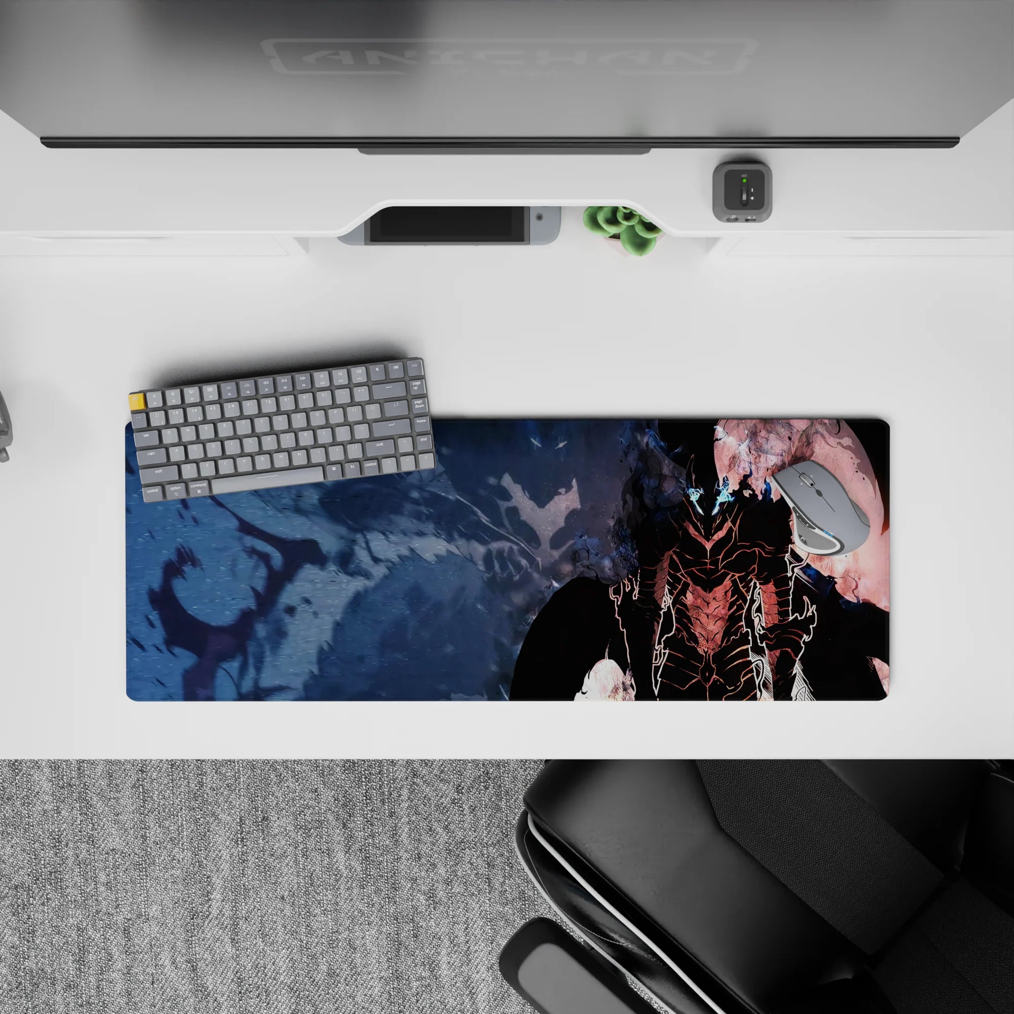 Solo Leveling Deskmat | Mousepad | Deskpad - Shadowed Warrior Essence