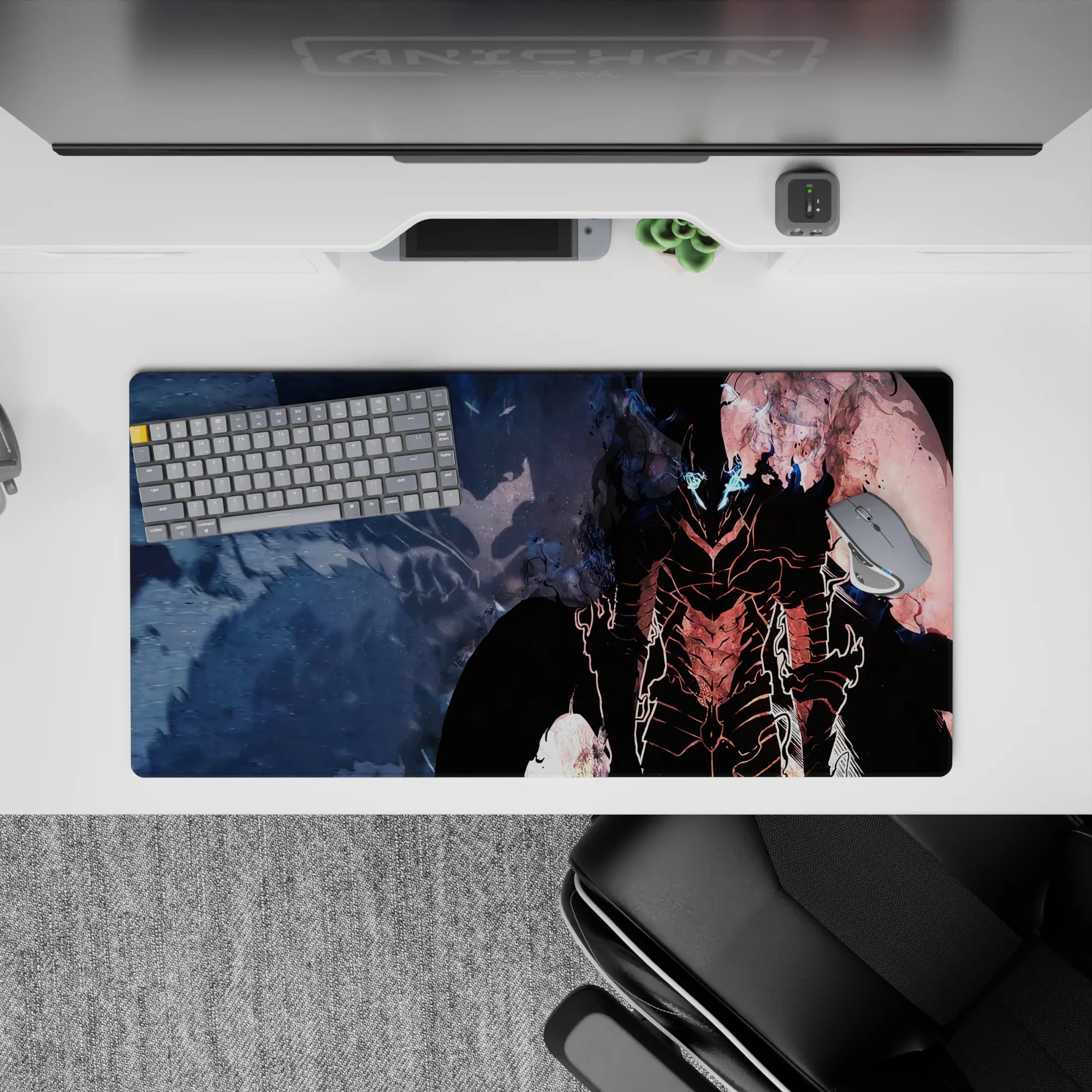 Solo Leveling Deskmat | Mousepad | Deskpad - Shadowed Warrior Essence