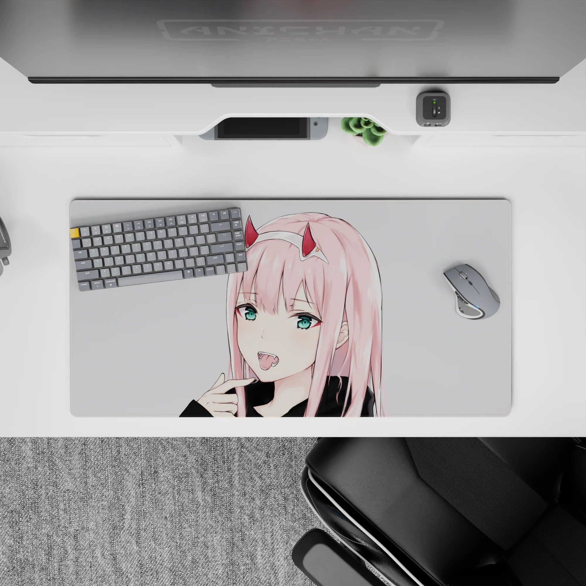 Darling In The Franxx - Anime Mouse Pad and Desk Pad - Zero Two Casual Charm - AniChan