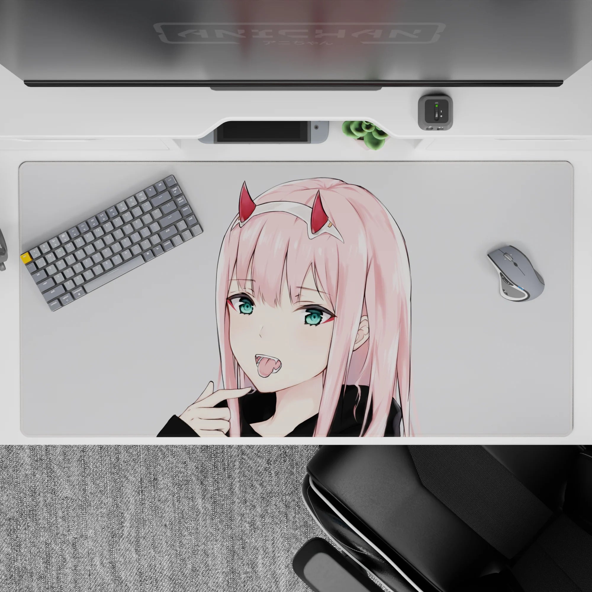 Darling In The Franxx - Anime Mouse Pad and Desk Pad - Zero Two Casual Charm - AniChan