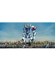 Mobile Suit Gundam: Iron-Blooded Orphans Tekkadan and Gundam Barbatos desk pad, 36x16 inches.