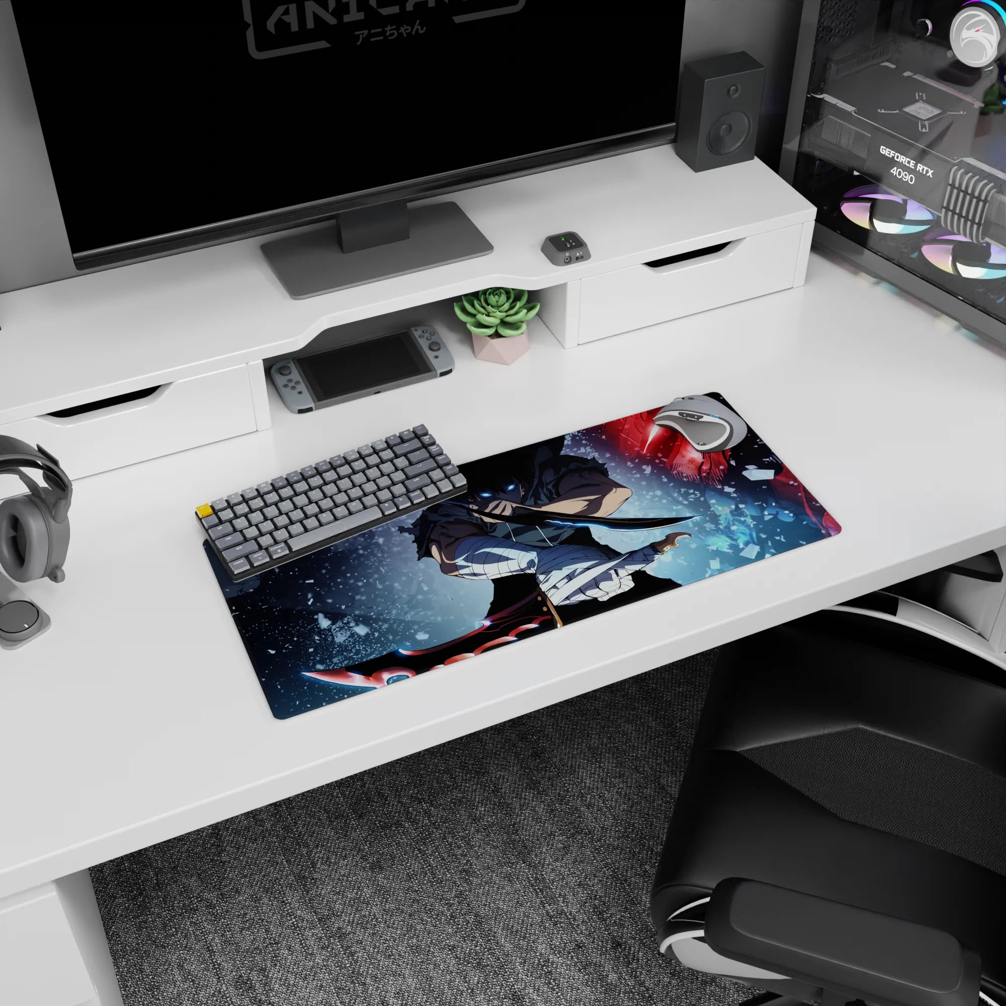 Solo Leveling Deskmat | Mousepad | Deskpad - Blades of Fury