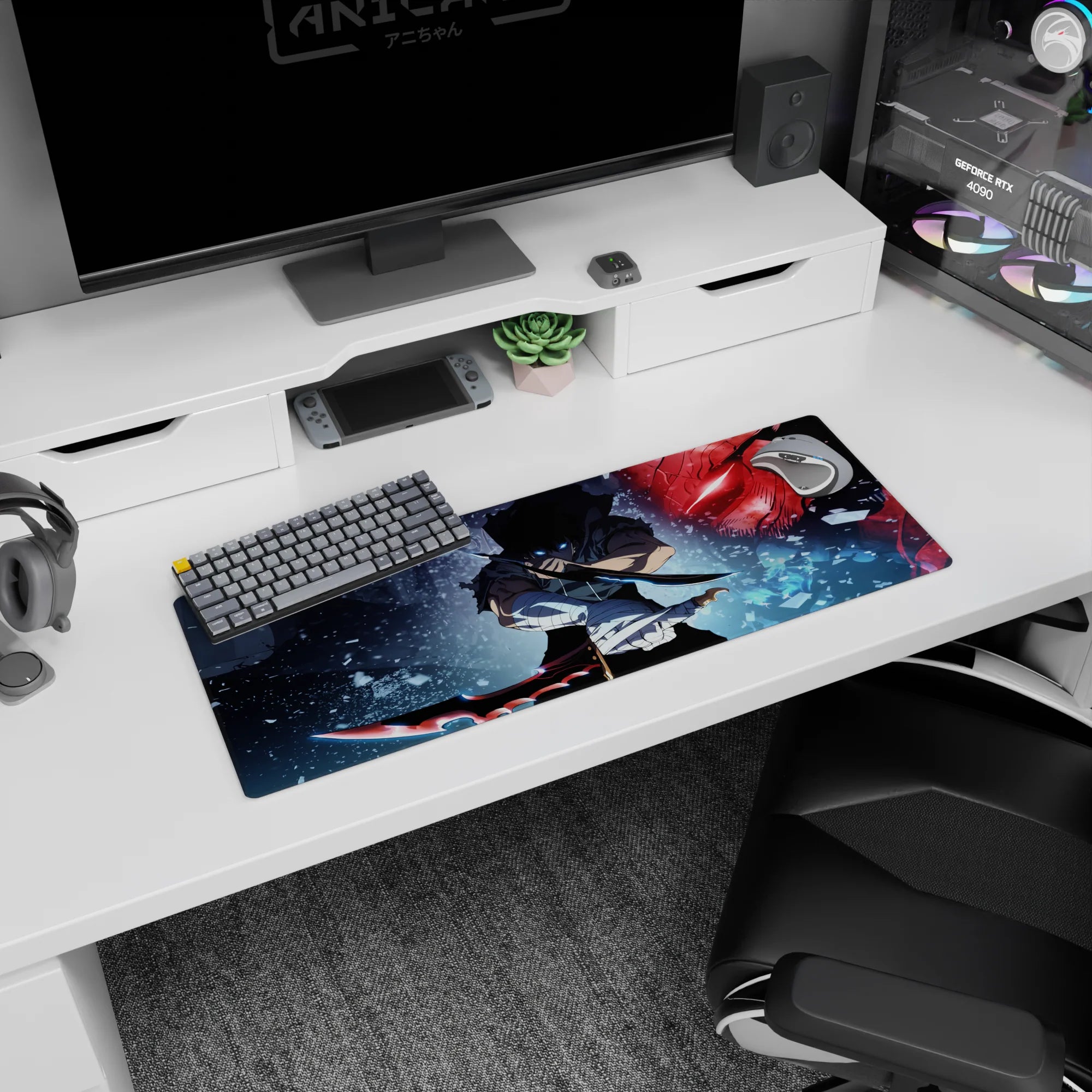 Solo Leveling Deskmat | Mousepad | Deskpad - Blades of Fury