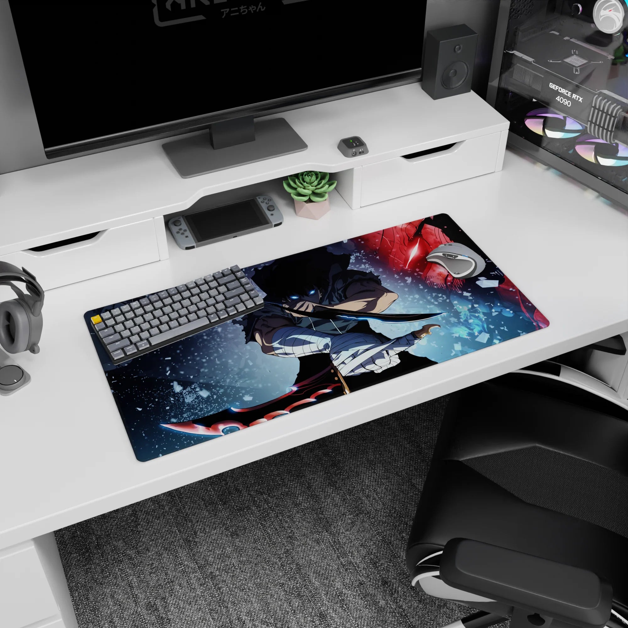 Solo Leveling Deskmat | Mousepad | Deskpad - Blades of Fury