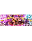 32x12 inches anime girl mouse pad with purple-haired horned mage in frilly black and pink outfit.