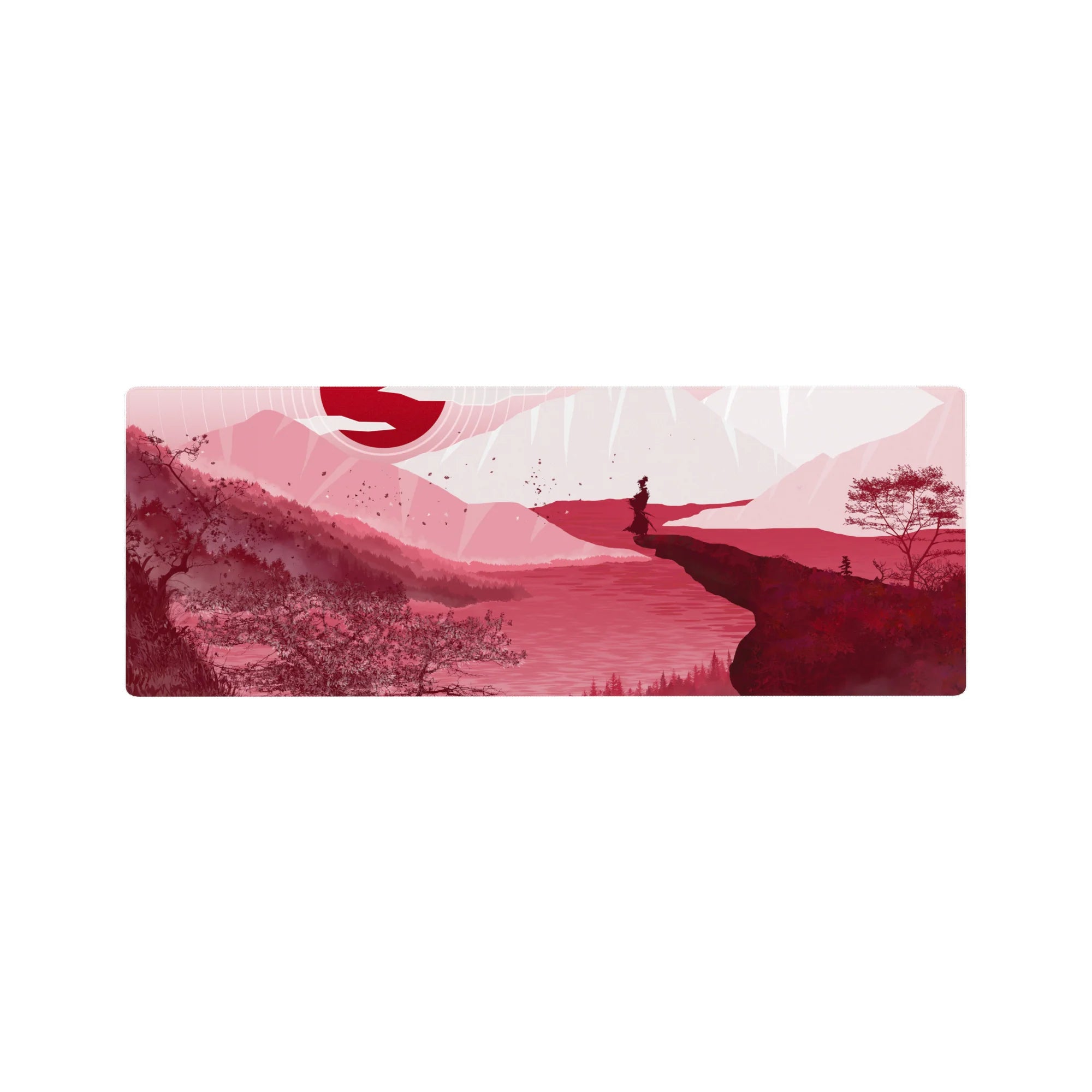 Vector Landscapes Deskmat | Mousepad | Deskpad - Samurai Horizon