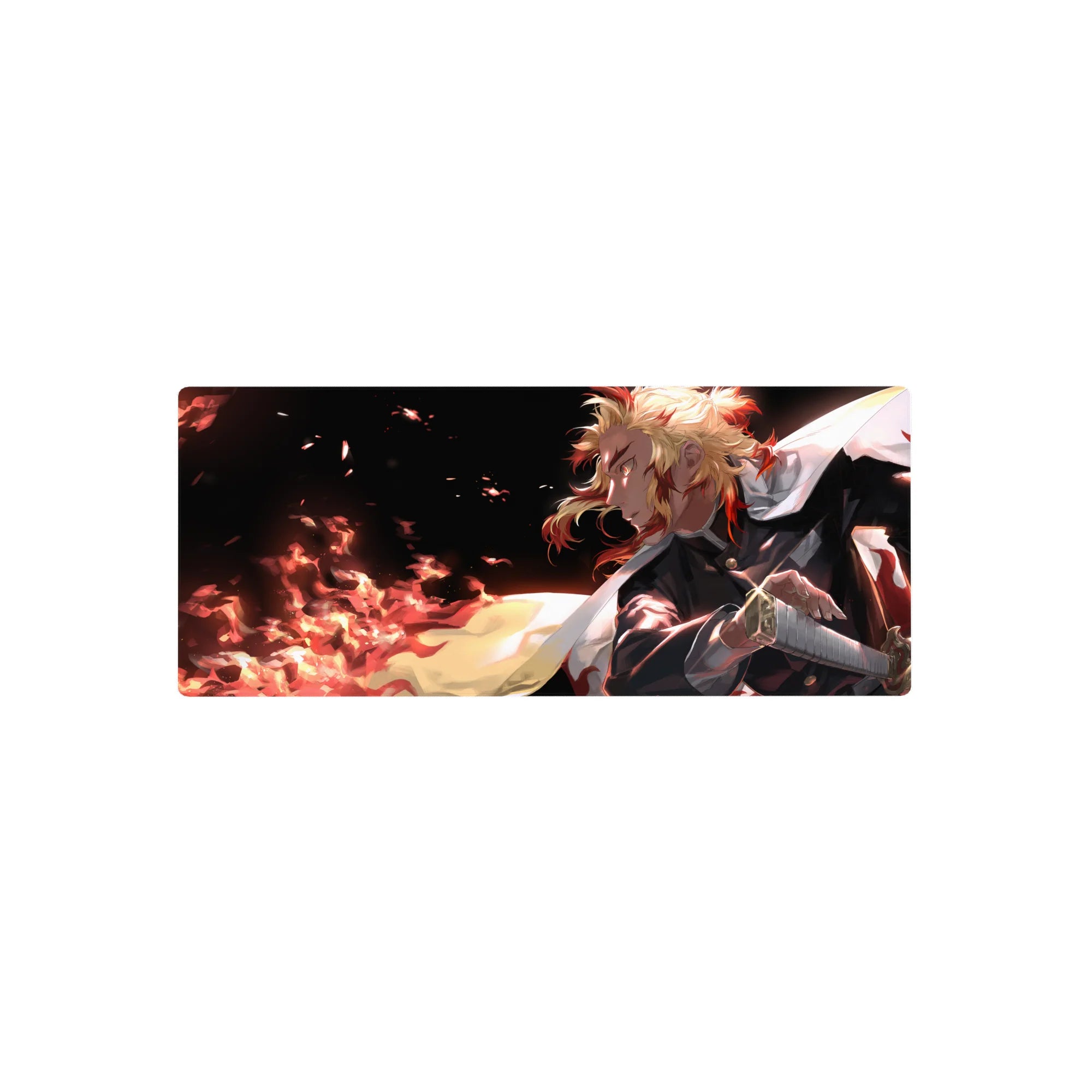 Demon Slayer Deskmat | Mousepad | Deskpad - Rengoku&#39;s Blazing Resolve - AniChan