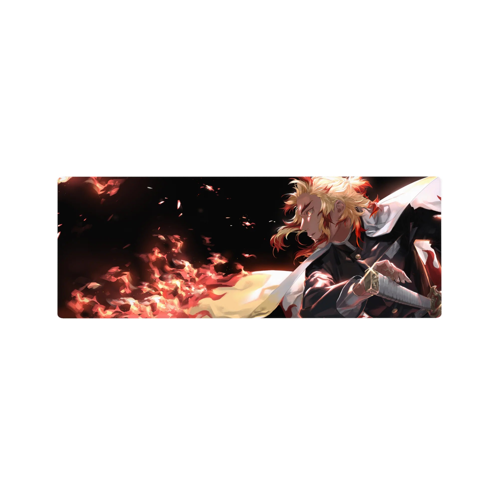 Demon Slayer Deskmat | Mousepad | Deskpad - Rengoku&#39;s Blazing Resolve - AniChan