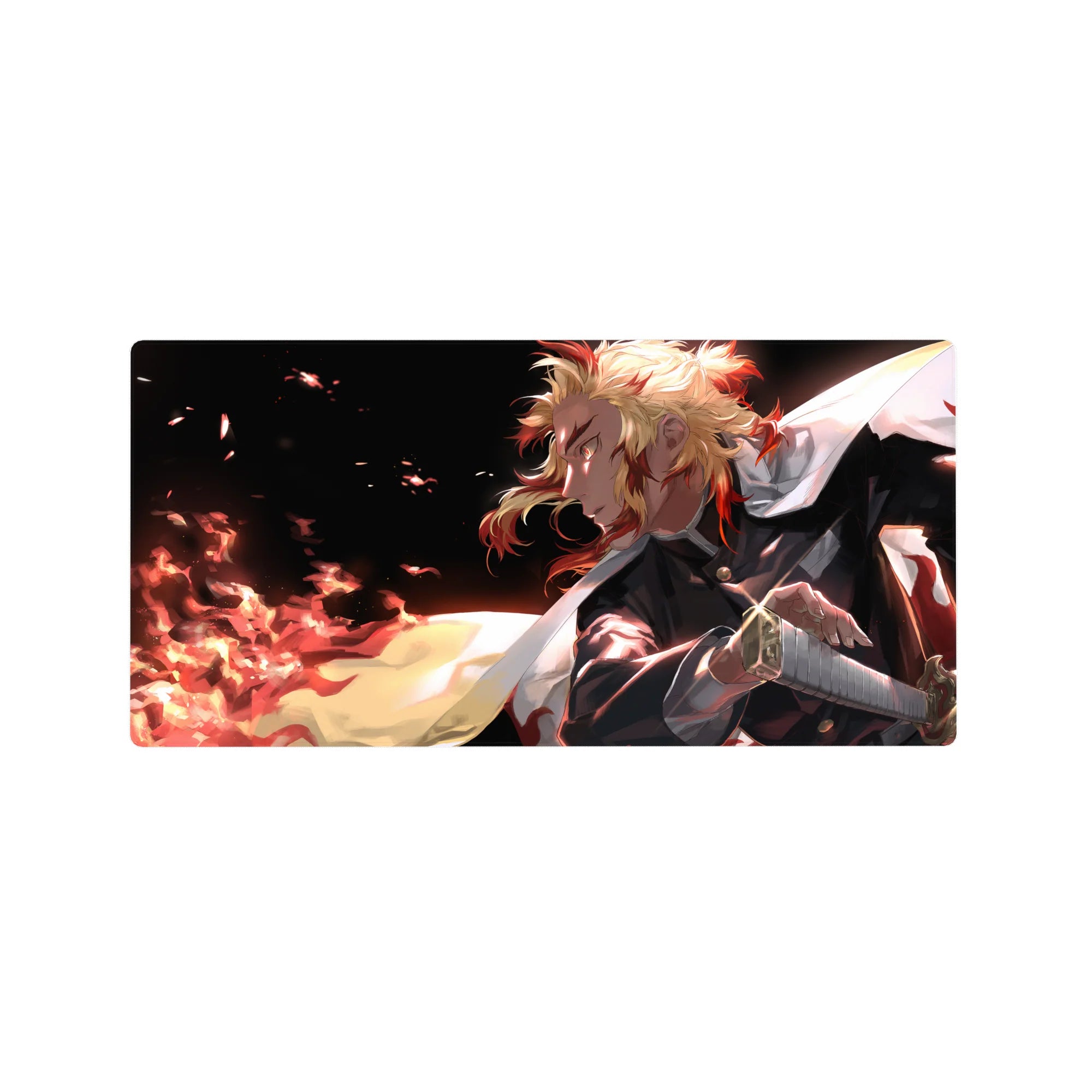 Demon Slayer Deskmat | Mousepad | Deskpad - Rengoku&#39;s Blazing Resolve - AniChan