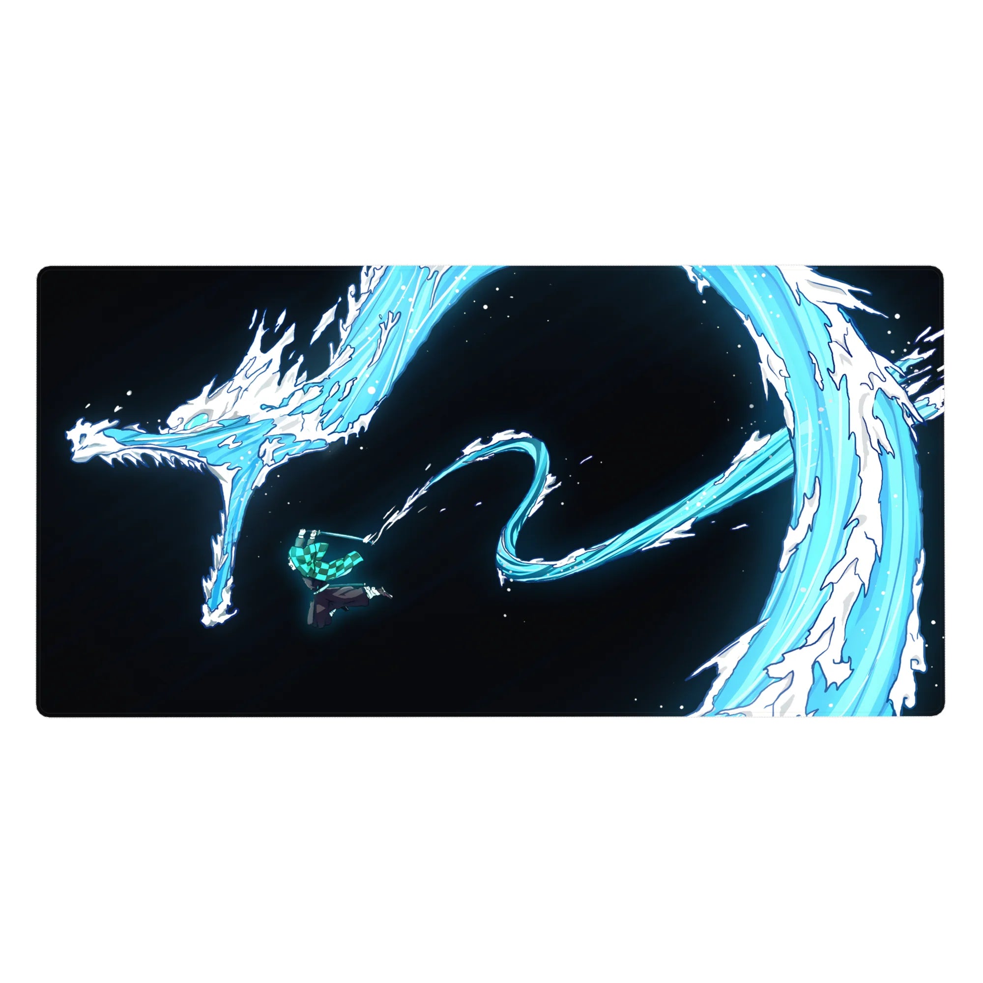 Demon Slayer Deskmat | Mousepad | Deskpad - Water Dragon Fury - AniChan