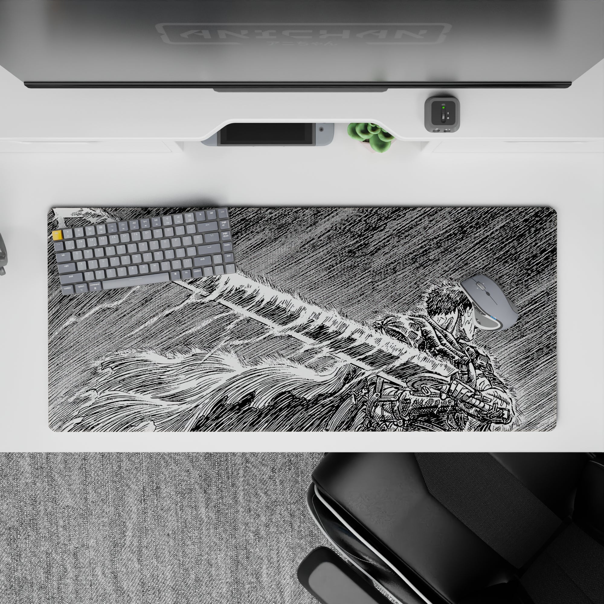 Berserk Deskmat | Mousepad | Deskpad - Steel Resolve - AniChan