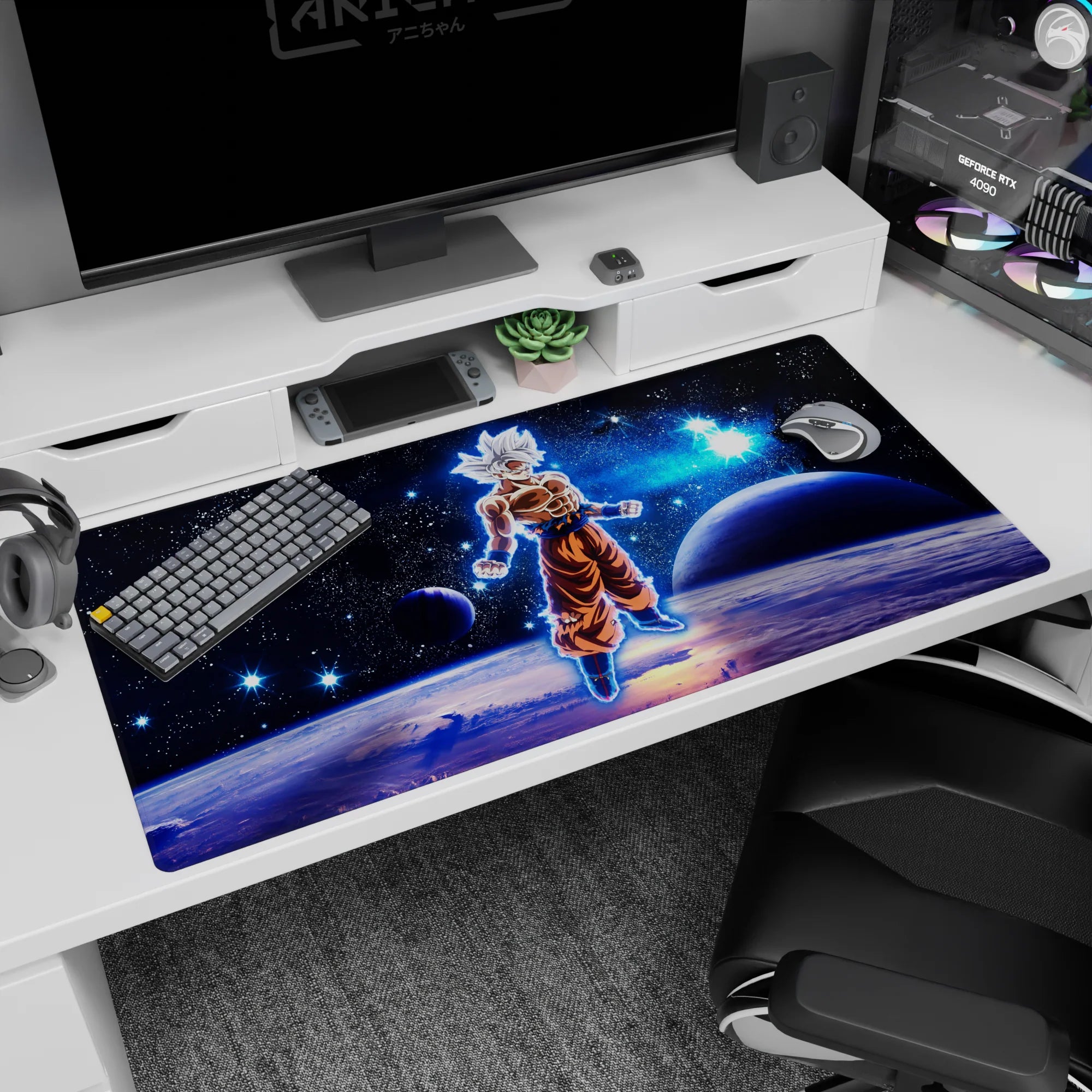 Dragon Ball Deskmat | Mousepad | Deskpad - Cosmic Ultra Instinct - AniChan