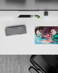 Demon Slayer Deskmat | Mousepad | Deskpad - Dynamic Water Duo - AniChan