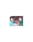 Demon Slayer Deskmat | Mousepad | Deskpad - Dynamic Water Duo - AniChan